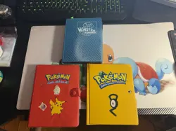 RARE Vintage Red Pokemon Gotta Catch 'Em All Binder Card Album Pikachu Lot of 3 - Image 1