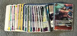 One Piece Card Game 40 Card Lot Secret Rare Holo’s Don Cards - Image 1