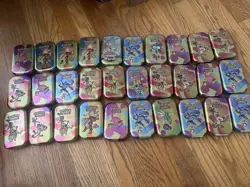 LOT OF 30 Empty Pokemon TCG Scarlet & Violet 151 Empty Mini Tins Card Storage - Image 1