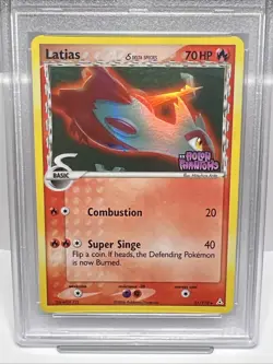 Latias EX Holon Phantoms 21/110 Rev. Foil Stamped Pokemon Card 2006. PSA MINT 9 - Image 1