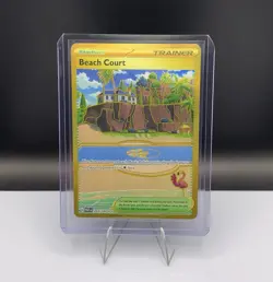 Beach Court 263/182 SV04: Paradox Rift Holo Hyper Rare Nm MINT Pokemon Card - Image 1