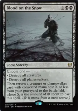 079/285 BLOOD ON THE SNOW RARE KALDHEIM MTG CARD - Image 1