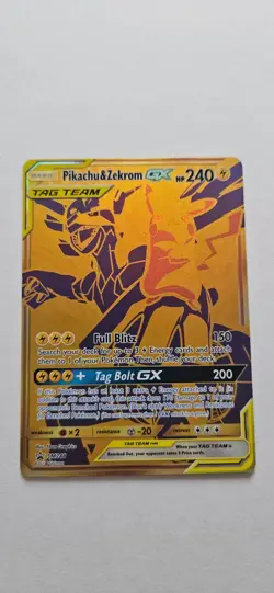 Pikachu & Zekrom GX - SM248 - Pokemon Sun & Moon Promo Ultra Rare Card NM - Image 1