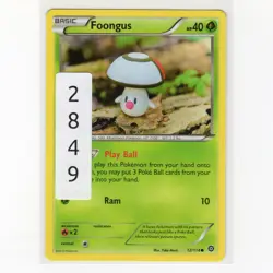Pokemon TCG Foongus 12/114 XY Steam Siege Regular Common Card EN-LP 2016 - Image 3