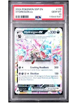 PSA 10 Hydreigon ex 119/191 Surging Sparks SSP Pokemon Card GEM MINT - Image 1