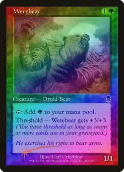 Werebear FOIL Odyssey NM Green Common MAGIC THE GATHERING MTG CARD ABUGames - Image 1