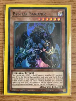 Yu-gi-oh Bystial Saronir DABL-EN007 NM 1st Edition Secret Rare Card - Image 2