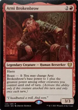 120/285 ARNI BROKENBROW RARE KALDHEIM MTG CARD - Image 1
