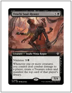 1x Orochi Soul-Reaver, Outlaws of Thunder Junction, Extended Art, Magic MTG NM - Image 1