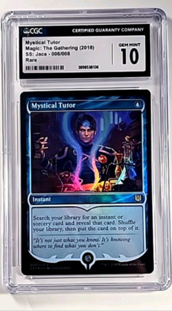 MTG Magic The Gathering Signature Spellbook Foil #8 Mystical Tutor CGC 10 POP 1 - Image 1