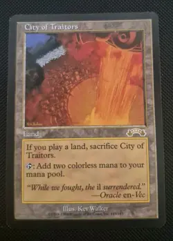 City of Traitors - Mirage - MTG Reserved List - Vintage Legacy Land - Image 1