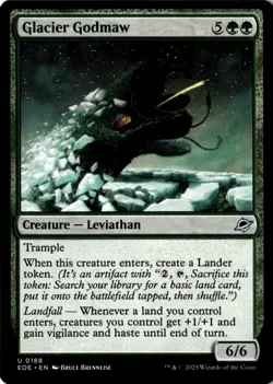 Glacier Godmaw Non-Foil Edge of Eternities 188 NM MTG - Image 1