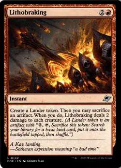 Lithobraking Non-Foil Edge of Eternities 142 NM MTG - Image 1
