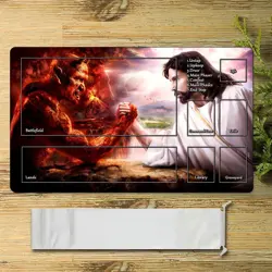 Non-Slip MTG Game Playmat with Colorful Design - Includes Storage Bag! - Image 4