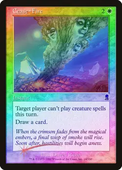 Cease-Fire FOIL Odyssey NM White Common MAGIC THE GATHERING MTG CARD ABUGames - Image 1