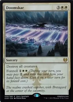 009/285 DOOMSKAR RARE KALDHEIM MTG CARD - Image 1