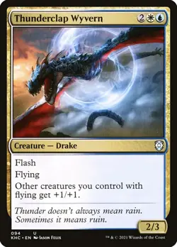 Thunderclap Wyvern #094 MTG Kaldheim Commander KHC Uncommon NM - Image 1