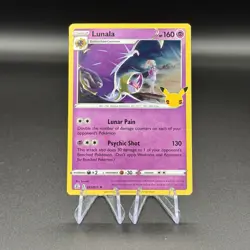 💥 Lunala 015/025 - Pokemon 2021 TCG - CELEBRATIONS - Holo Rare - Image 1