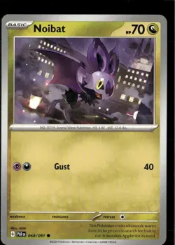 Pokemon Noibat 068/091 Paldean Fates Non Holo Common 5 Card Lot - Image 1
