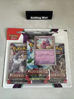Pokemon TCG: PALDEA EVOLVED Triple Blister - Tinkatink Promo - Image 1