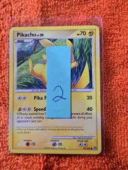 2008 Pokemon Diamond and Pearl Stormfront #70 Pikachu, C, NF/H, cd2 - Image 3