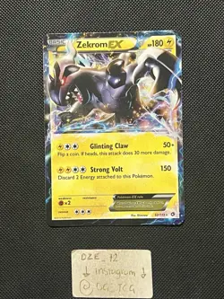 Pokemon Legendary Treasures - Zekrom Ex- 52/113 - Full Art Rare - NM/LP - Image 1