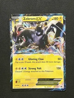 Pokemon Legendary Treasures - Zekrom Ex- 52/113 - Full Art Rare - NM/LP - Image 2