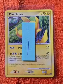 2008 Pokemon Diamond and Pearl Stormfront #70 Pikachu, C, NF/H, cd1 - Image 3