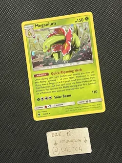 Pokemon Lost Thunder - Meganium - 8/214 - COSMOS Holo Rare Promo - NM - Image 3