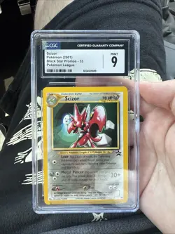 Pokemon League - Scizor Black Star Promo 33 - CGC 9 Mint - Image 1