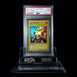 💎 PSA 10 Faded Yugioh Axe Raider - TP1-002 - Super Rare 💎 (LOW POP 16) - Image 1