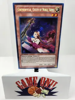 YuGiOh Gwenhwyfar, Queen of Noble Arms LVAL-EN086 1st Edition Secret Rare LP - Image 1