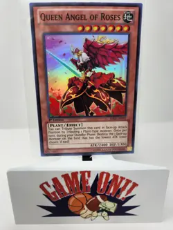 YuGiOh Queen Angel of Roses LVAL-EN092 1st Edition Super Rare NM - Image 1
