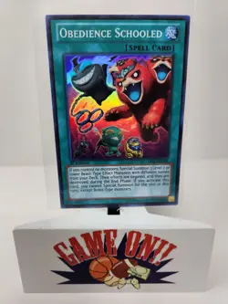 YuGiOh Obedience Schooled LVAL-EN088 1st Edition Super Rare LP - Image 1