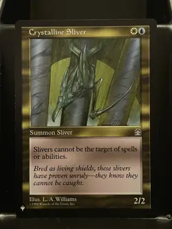 Crystalline Sliver The List Reprints Regular NM The List Mystery MTG Magic Card - Image 1