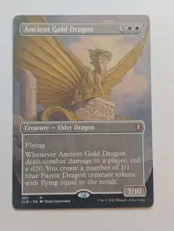 Ancient Gold Dragon (Borderless) Commander Legends Regular - Image 1