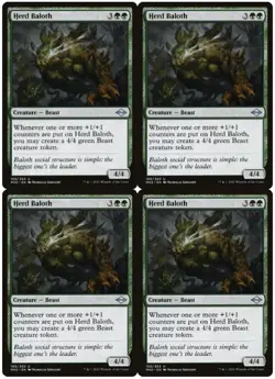 MTG Herd Baloth x4 Modern Horizons 2 Uncommon NM Playset - Image 1