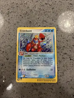 2003 Pokemon EX Dragon Crawdaunt Holo #3/97 Partial Double SWIRL - Image 1