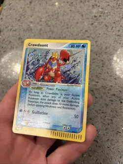 2003 Pokemon EX Dragon Crawdaunt Holo #3/97 Partial Double SWIRL - Image 3