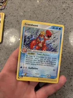 2003 Pokemon EX Dragon Crawdaunt Holo #3/97 Partial Double SWIRL - Image 4
