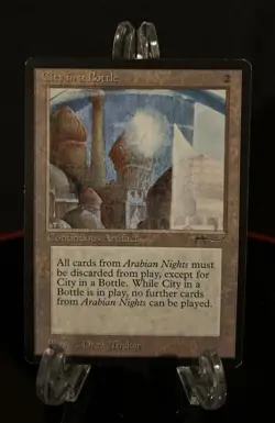 City in a Bottle MTG Arabian Nights Vintage LP Light Play Magic Tghe Gathering - Image 1