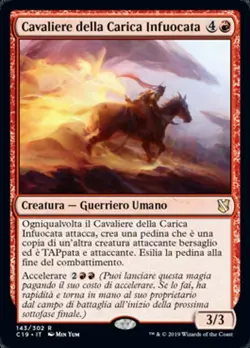 MTG FLAMERUSH RIDER EXC - CAVALIERE DELLA CARICA INFUOCATA - CMD2019 - MAGIC - Image 1