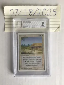 MTG 1993 Unlimited Farmstead BGS Graded 8 MINT Reserve List - Image 1