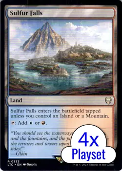 MTG 4x Sulfur Falls (333) | NM | Commander: Lord of the Rings (LTC) - Image 1