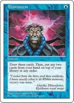 MTG 5th Edition - Brainstorm (x2) - Image 1