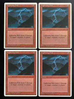 MTG | 4x Lightning Bolt | Fourth Edition | Magic The Gathering | *Kult - Image 1