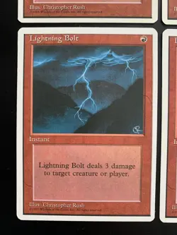 MTG | 4x Lightning Bolt | Fourth Edition | Magic The Gathering | *Kult - Image 4