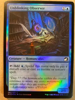 MTG 1x FOIL Unblinking Observer Innistrad: Midnight Magic the Gathering x1 NM - Image 1