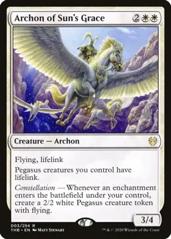 Mint/Near-Mint, English - 1 x MTG Archon of Sun's Grace - Foil - Promo Pack MTG - Image 1