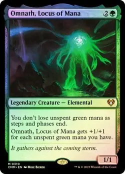 Omnath, Locus of Mana *Foil* - CMM - NM - Magic The Gathering - MTG - Image 1